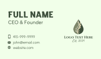 Leaf Vine Oil Droplet Business Card Image Preview