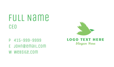 Leaf Bird Business Card Image Preview