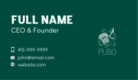 Chalk Board Beer  Business Card Image Preview
