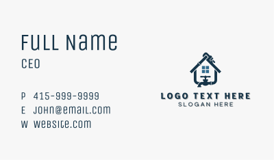 Home Wrench Plumbing Business Card Image Preview