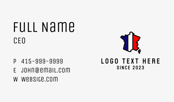 French Map Line Art  Business Card Design Image Preview