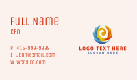 Ice Flame Temperature Business Card Image Preview