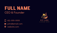 Fish Seafood Fire Cooking Business Card Image Preview