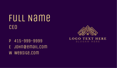 Premium House Roof Maintenance Business Card Image Preview