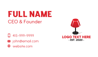Red Lamp Business Card Image Preview