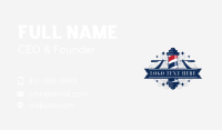 Barber Pole Razor Grooming Business Card Preview