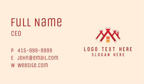 Roof Housing Real Estate Business Card Design Image Preview