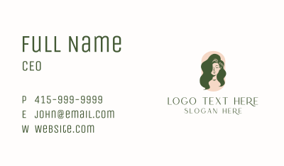 Organic Woman Beauty Business Card Image Preview