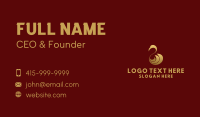 Gold Duck Bird  Business Card Image Preview