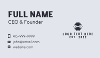 Dumbbell Gym Badge Business Card Image Preview