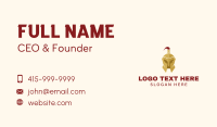 Medieval Gold Helmet  Business Card Image Preview