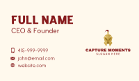 Medieval Gold Helmet  Business Card Image Preview