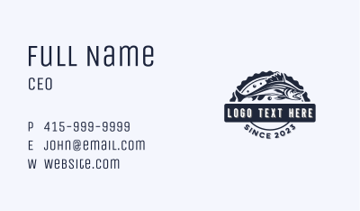 Marine Fishing Fishery Business Card Image Preview