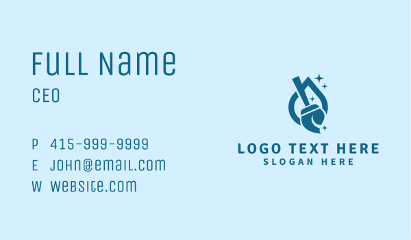 Cleaning Mop Janitorial  Business Card Design Image Preview