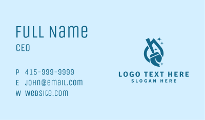 Cleaning Mop Janitorial  Business Card Image Preview