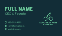 Green Cyclist  Business Card Image Preview