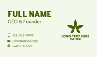 Organic Cannabis Laboratory  Business Card Design