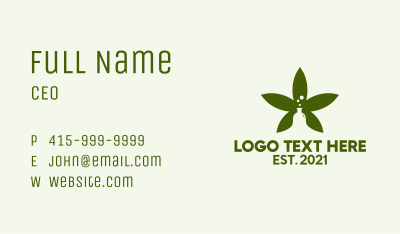 Organic Cannabis Laboratory  Business Card