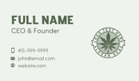 Green Marijuana Farm Business Card Image Preview
