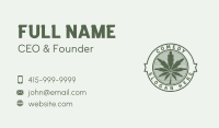 Green Marijuana Farm Business Card Image Preview