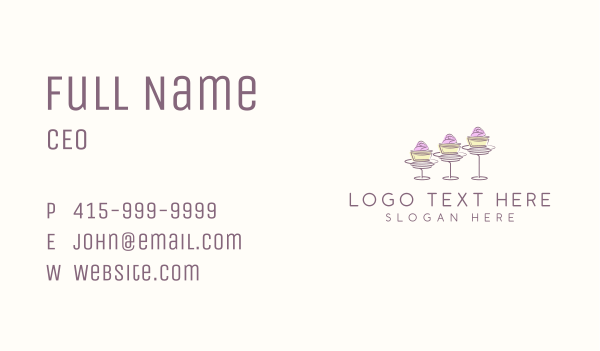 Baking Sweet Cupcake   Business Card Design Image Preview