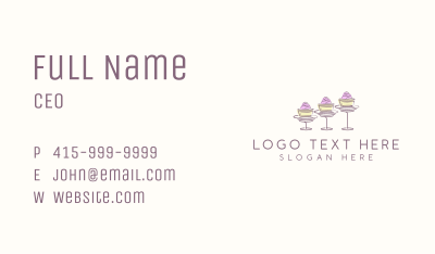 Baking Sweet Cupcake   Business Card Image Preview