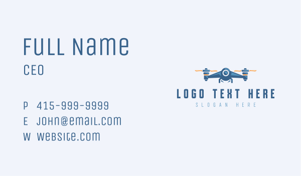 Arial Drone Copter Business Card Design Image Preview