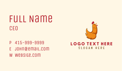 Rooster Chicken Penis Business Card Image Preview