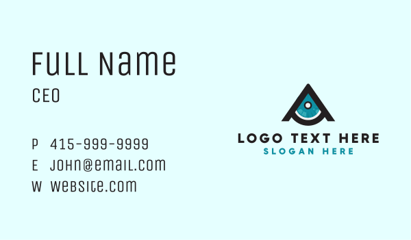 Professional Lens Letter A Business Card Design Image Preview