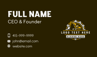 Excavator Gear Industrial Business Card Preview