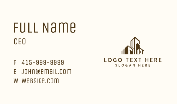 Residential Building Realtor Business Card Design Image Preview