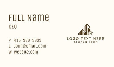 Residential Building Realtor Business Card Image Preview