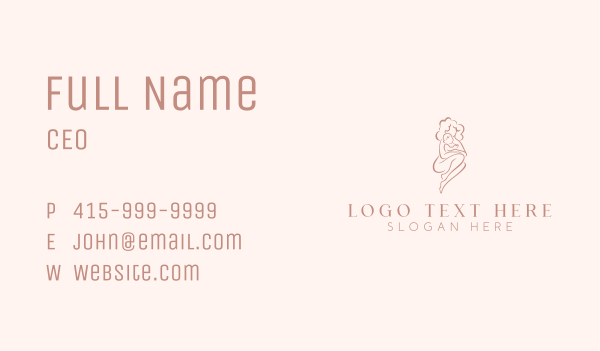 Mother Parenting Baby Business Card Design Image Preview