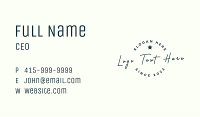 Classic Elegant Brand Business Card Image Preview