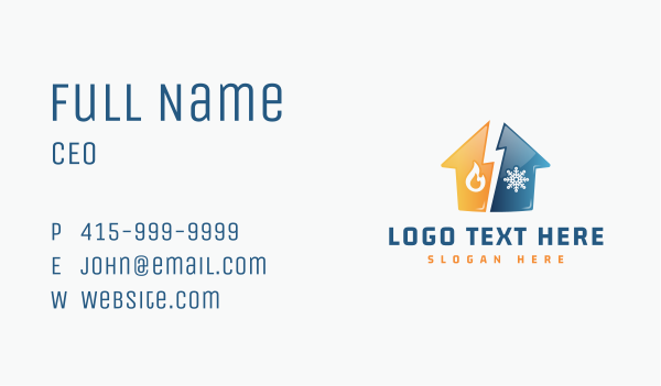 Thermal Home Repair Business Card Design Image Preview