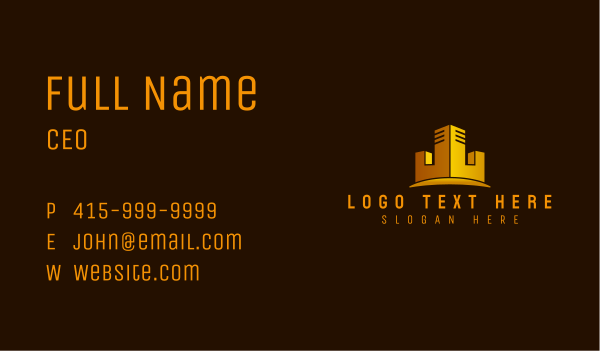 Skyscraper Building Commercial Business Card Design Image Preview
