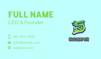 Green Graffiti Art Number 5 Business Card Image Preview