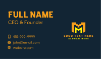 Tribal Letter M Consultant Business Card Image Preview