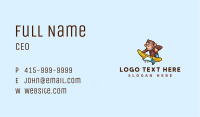 Wave Surfer Monkey Business Card Image Preview