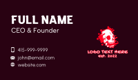 Skull Blood Graffiti  Business Card Preview