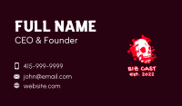 Skull Blood Graffiti  Business Card Image Preview