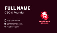 Skull Blood Graffiti  Business Card Image Preview