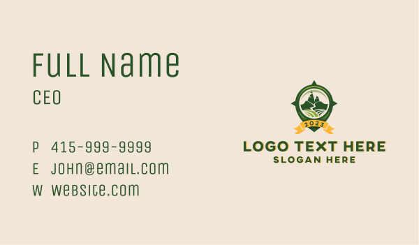 Mountain Road National Park Business Card Design Image Preview