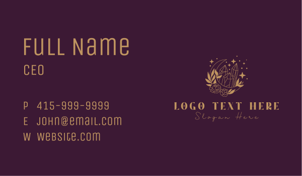 Golden Jewelry Gem Business Card Design Image Preview