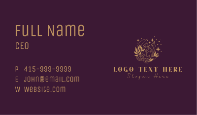 Golden Jewelry Gem Business Card Image Preview