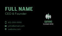 Spear Axe Weapon Business Card Design