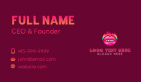 Sexy Lips Fire Business Card Preview