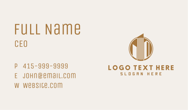 Urban Building Towers Business Card Design Image Preview
