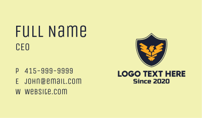 Golden Eagle Badge Business Card
