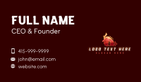 Warrior Samurai Helmet Business Card Design